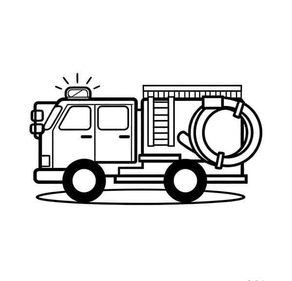 tô màu xe cứu hỏa 4