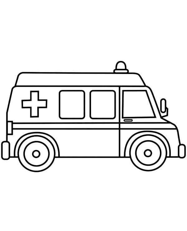 tô màu xe cứu thương 10