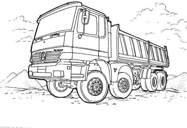 tô màu xe tải 18