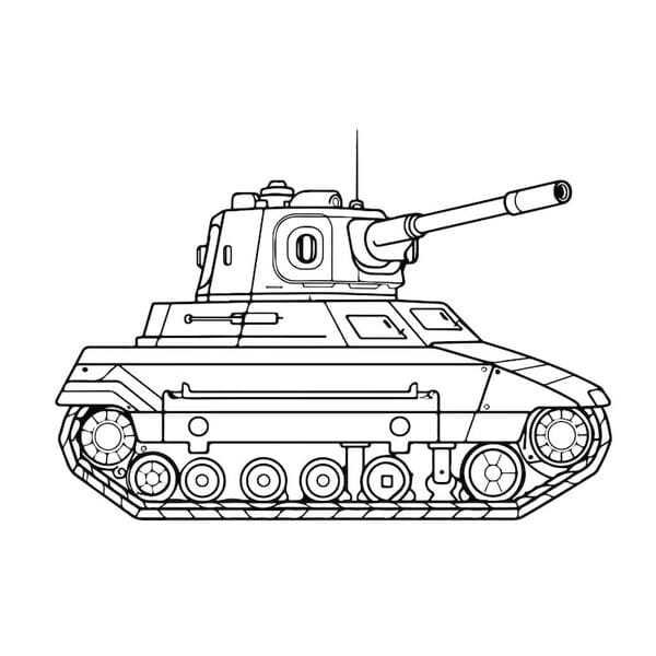 Tuyển tập 99+ tô màu xe tăng đơn giản, dễ in cho bé - Hình ảnh bài viết