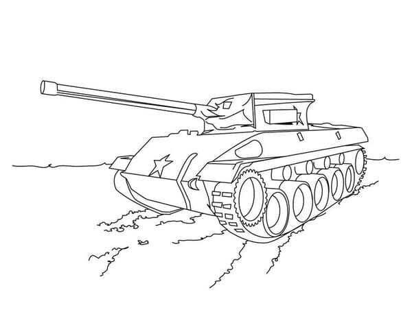 tô màu xe tăng 18