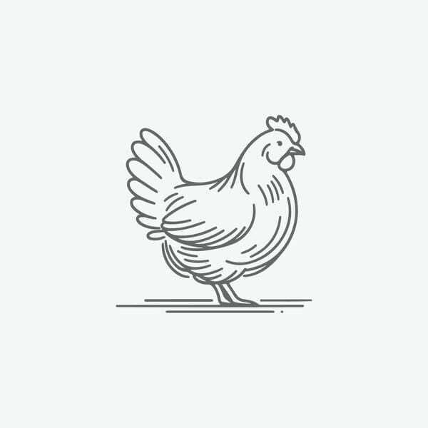 tranh tô màu con gà mái 18