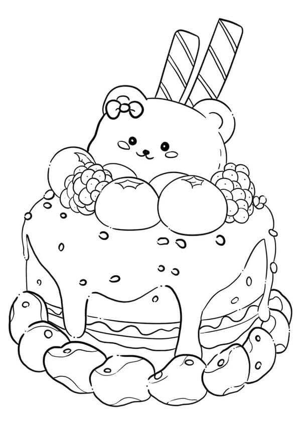 tranh tô màu con gấu trúc