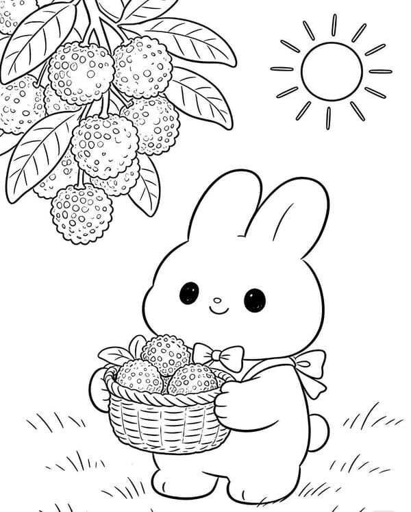 tranh tô màu con thỏ 16