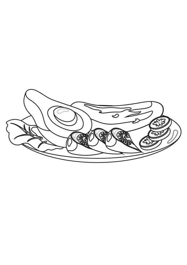 tranh tô màu đồ ăn 24