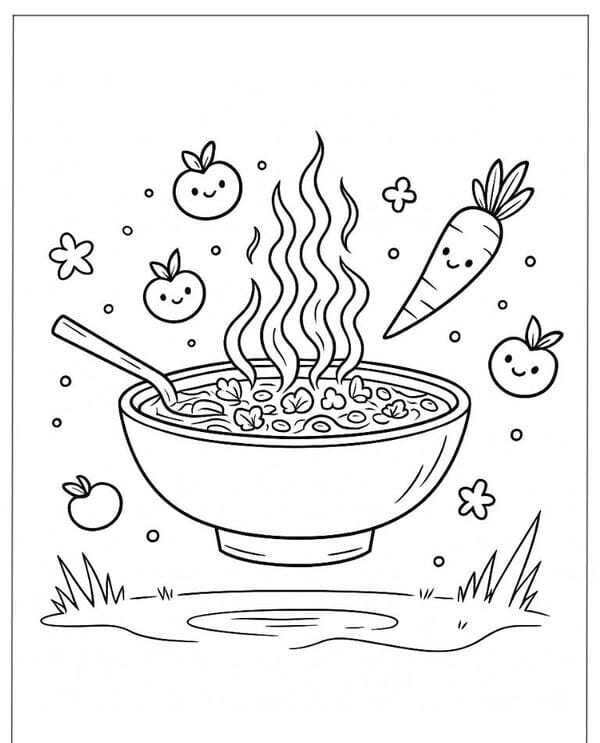 tranh tô màu đồ ăn 29
