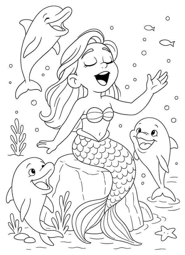tranh tô màu nàng tiên cá 16