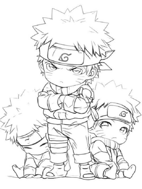 tranh to màu naruto cửu vĩ