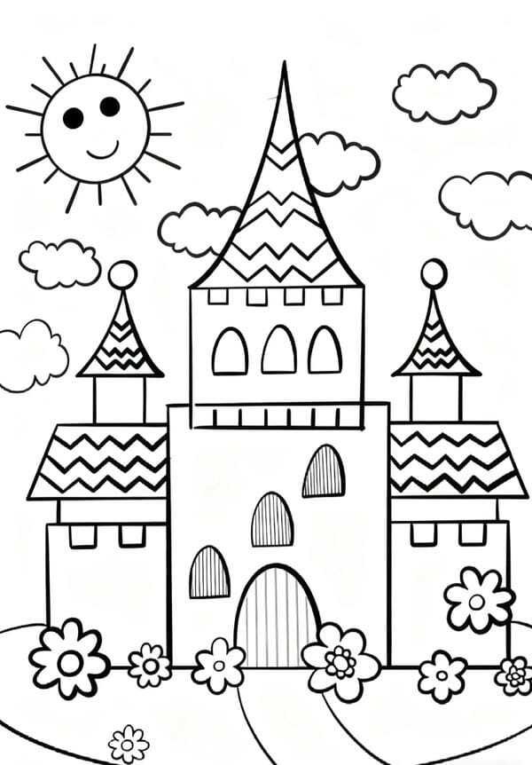 tranh tô màu ngôi nhà cao tầng 27