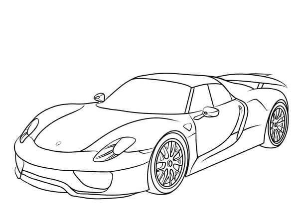 tranh tô màu ô tô lamborghini 1