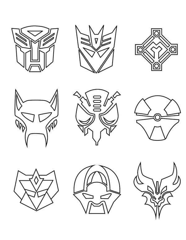 tranh tô màu robot 23