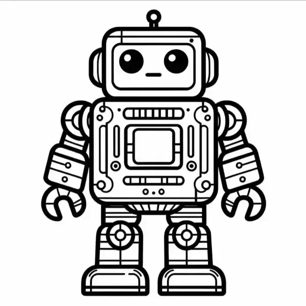 Bộ tranh tô màu robot đẹp dành cho bé trai sáng tạo