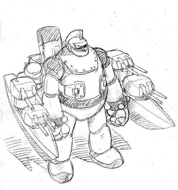 tranh tô màu robot 9