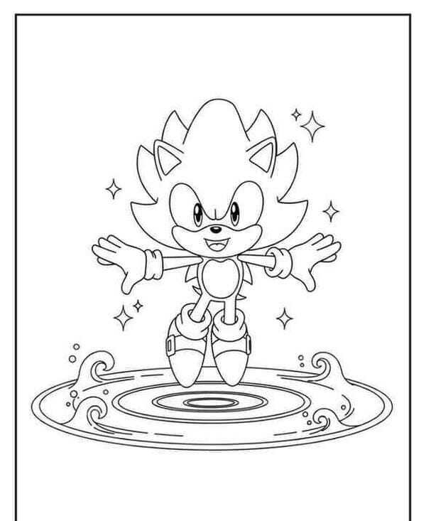 tranh tô màu sonic 17