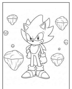 tranh tô màu sonic 18