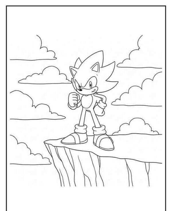 tranh tô màu sonic 19