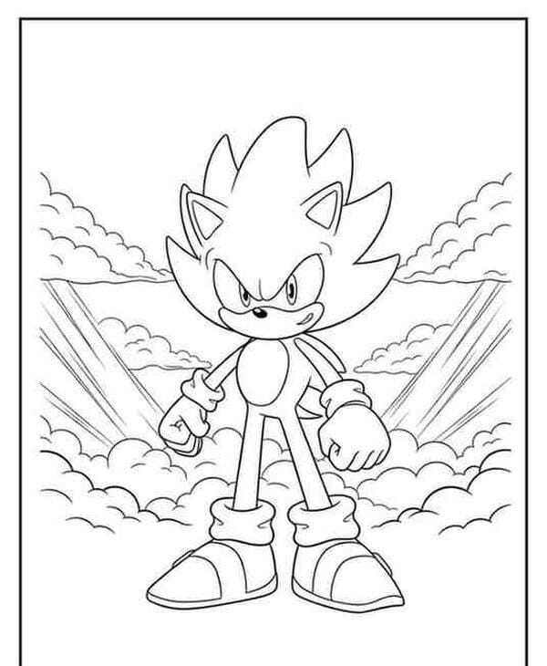 tranh tô màu sonic 22