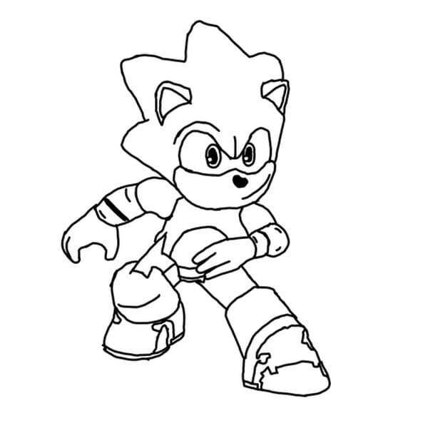 tranh tô màu sonic 25