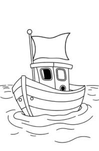 tranh tô màu tàu thủy 21
