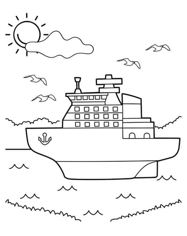 tranh tô màu tàu thủy 26