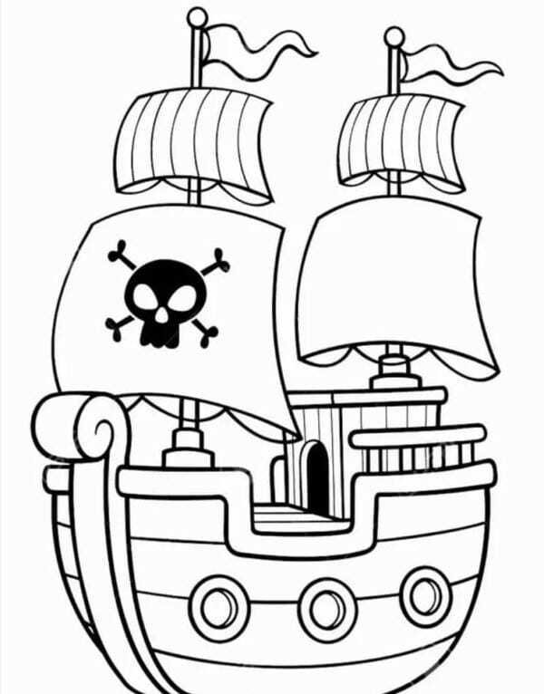 tranh tô màu tàu thủy 9