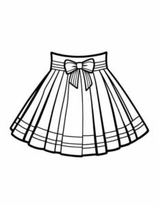 tranh tô màu trang phục mùa hè 12