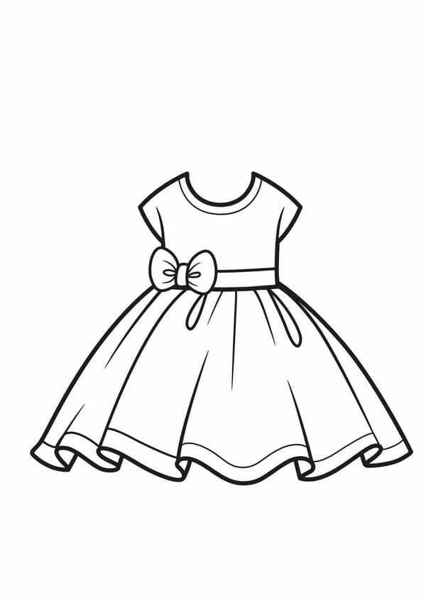 tranh tô màu trang phục mùa hè 22