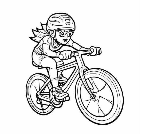 tranh tô màu xe đạp 20