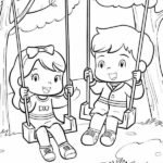 Chiêm ngưỡng 88+ tranh tô màu xích đu cho bé yêu thích