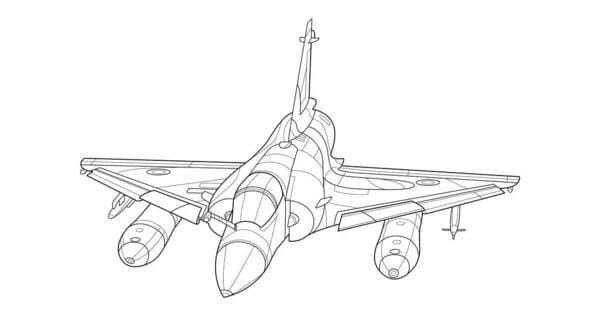 vẽ tranh tô màu máy bay