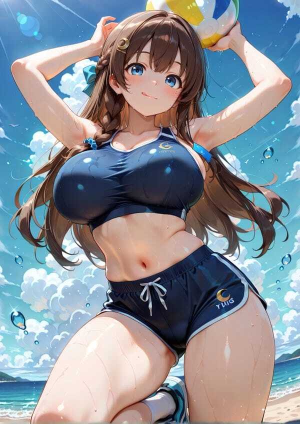 Hot anime girl khoả thân nude trong phòng tắm