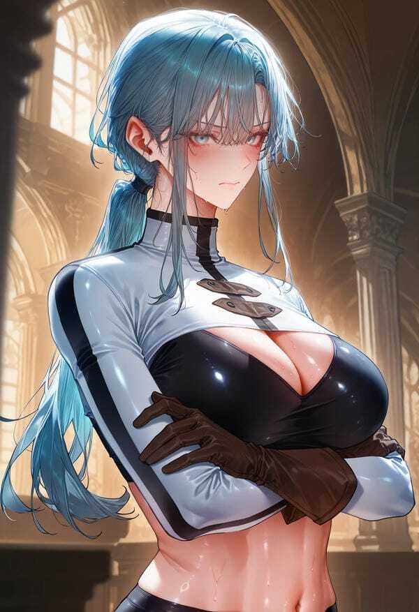 Ảnh gái xinh anime khoả thân ngực đẹp đầy mê hoặc
