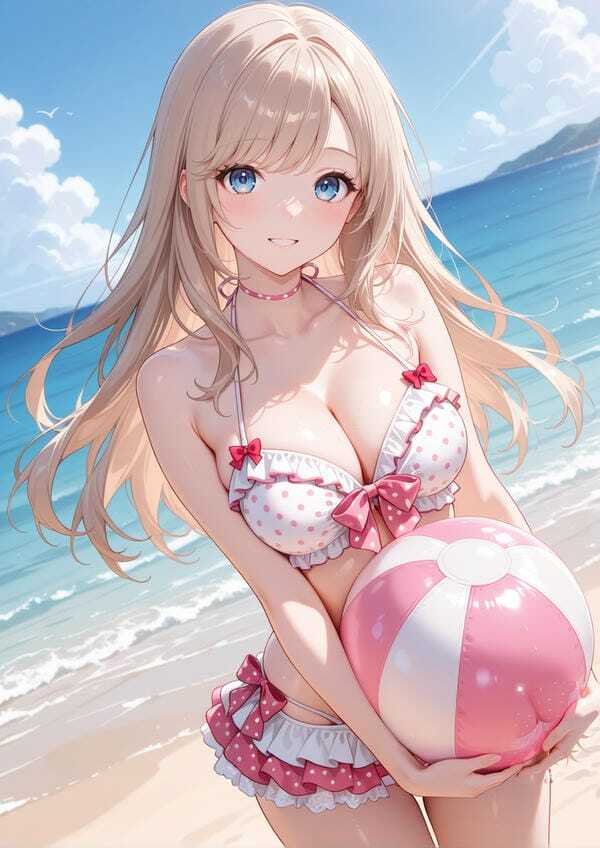Ảnh anime bikini biển xanh