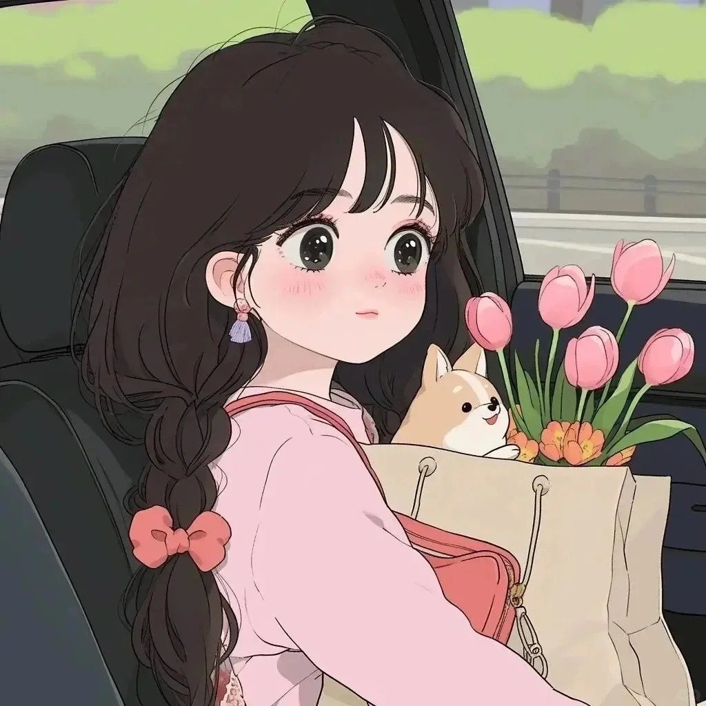 Avatar đôi vô tri cute với biểu cảm hài