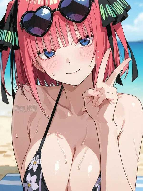 ảnh gái xinh anime mặc bikini đi biển 17