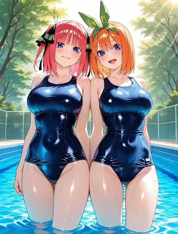 ảnh gái xinh anime mặc bikini đi biển 34