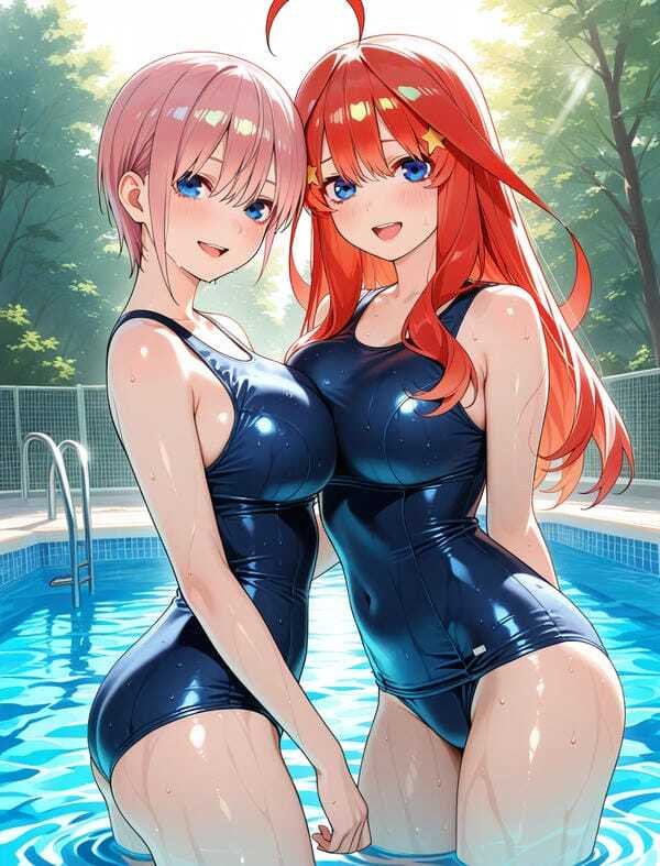 ảnh gái xinh anime mặc bikini đi biển 35