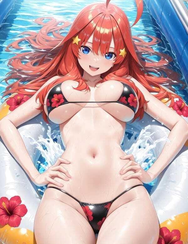 ảnh gái xinh anime mặc bikini đi biển 4