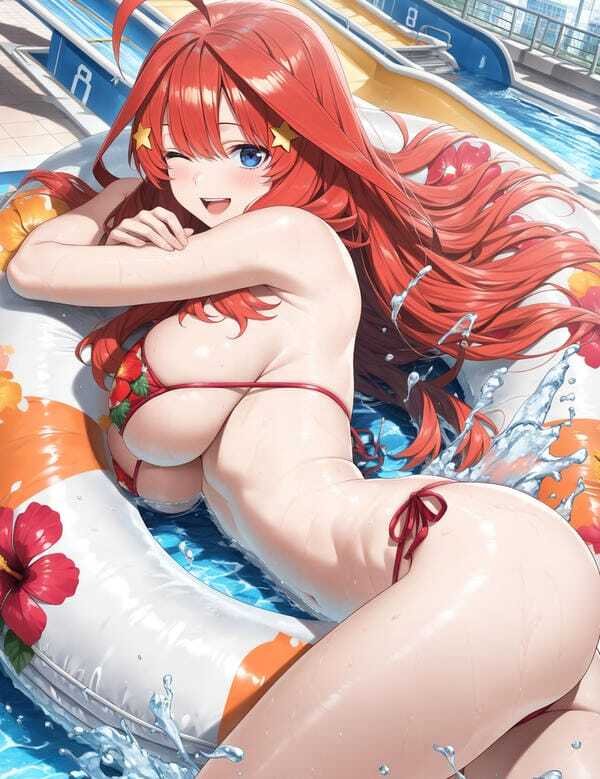ảnh gái xinh anime mặc bikini đi biển 7