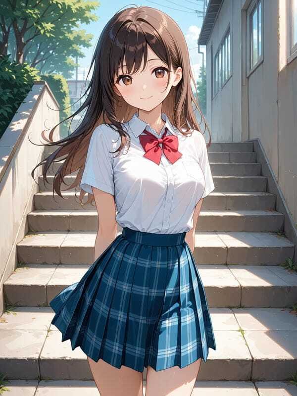ảnh gái xinh anime mặc váy ngắn 12