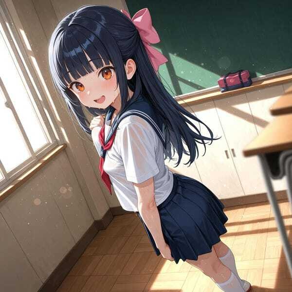 ảnh gái xinh anime mặc váy ngắn 22