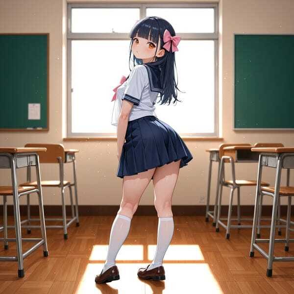 ảnh gái xinh anime mặc váy ngắn 23