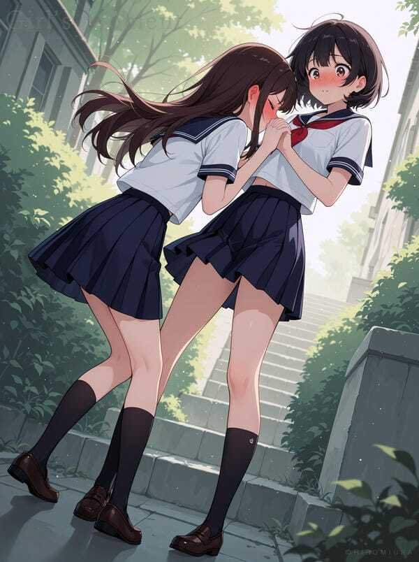 ảnh gái xinh anime mặc váy ngắn 24