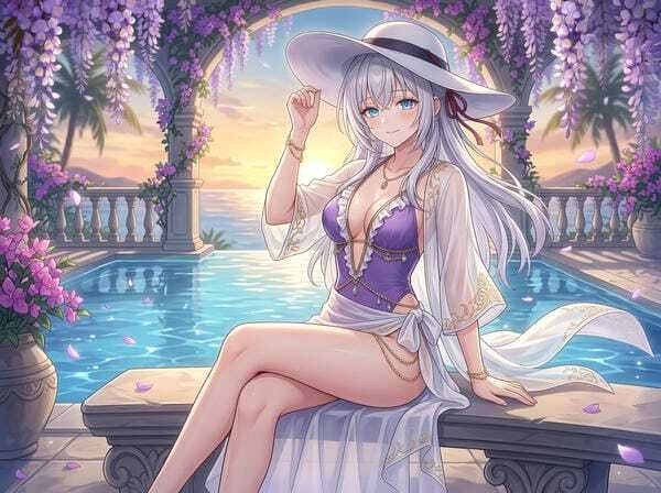 ảnh gái xinh anime mặc váy ngắn 26