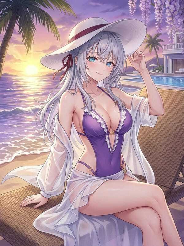 ảnh gái xinh anime mặc váy ngắn 27