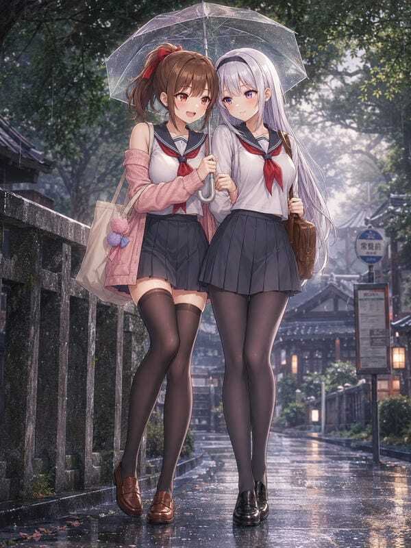 ảnh gái xinh anime mặc váy ngắn 29
