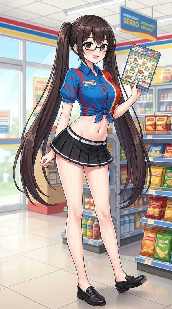 ảnh gái xinh anime mặc váy ngắn 31