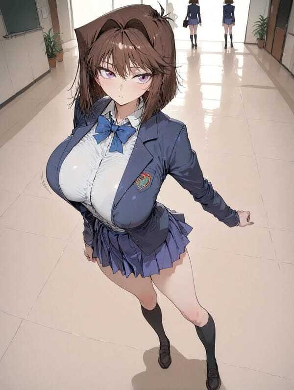 ảnh gái xinh anime mặc váy ngắn 34