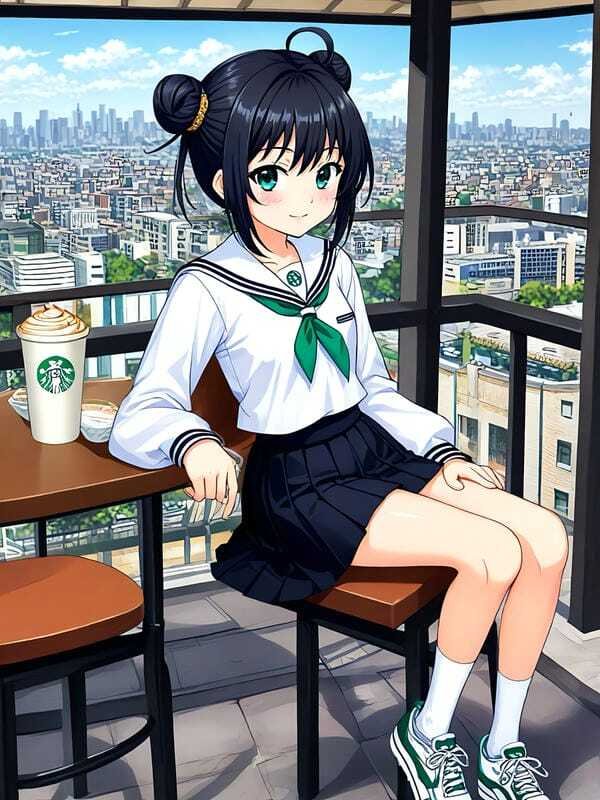 ảnh gái xinh anime mặc váy ngắn 7
