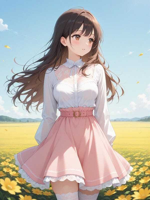 ảnh gái xinh anime mặc váy ngắn 9